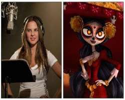 Apart from acting, she has done voice roles also. She was the voice behind La Muerte in the animated film 
